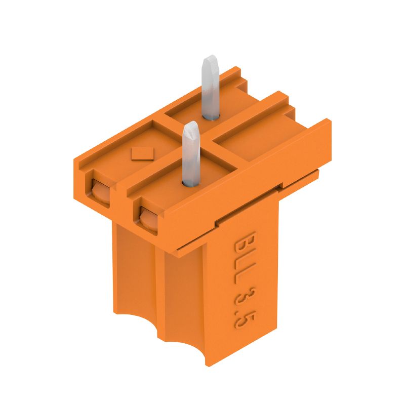 1376310000 - 3.50mm 2-Pole PCB Connector, Angled 180°, Orange  (Pack of 75)