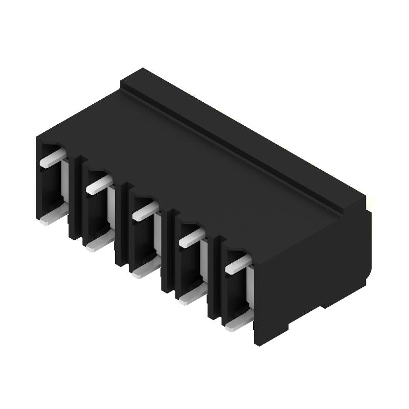 1876290000 - 5.08mm PCB Terminals, Right-Angle, Push-In Connection, Black  (Pack of 175)