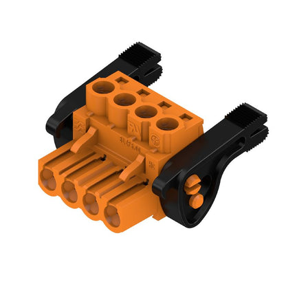 1956580000 - 5mm 4-Pole Female PCB Connector at 180° Angle  (Pack of 60)