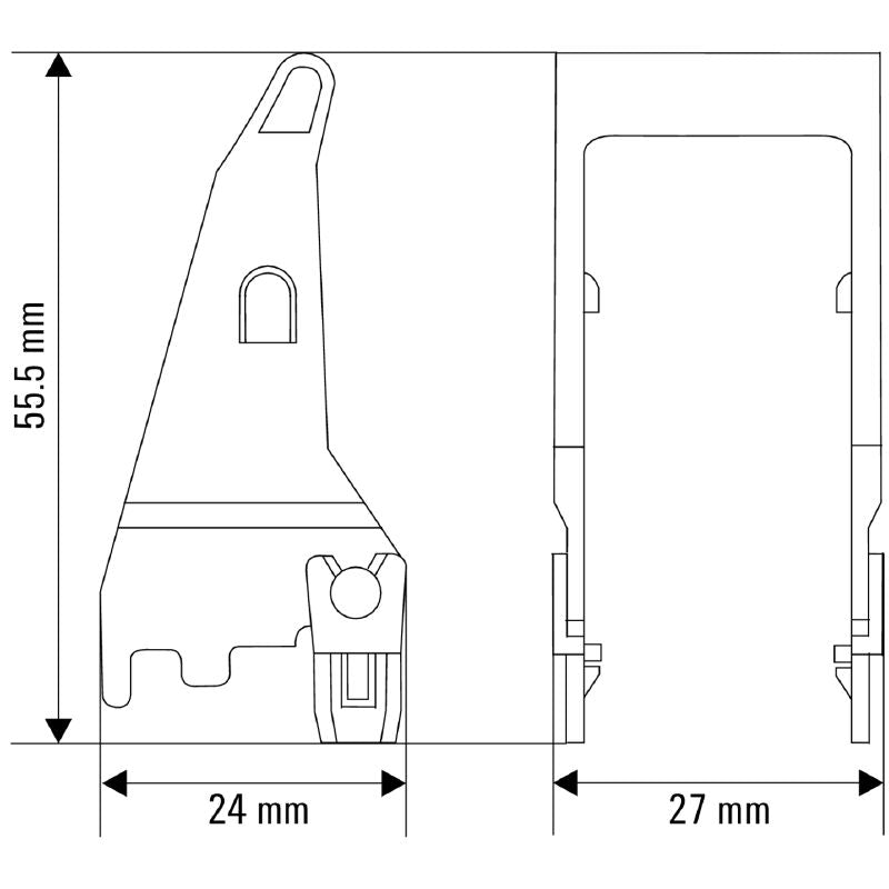 8875620000 - Orange Retaining Clip 55.5mm for Low Screw Connections  (Pack of 10)