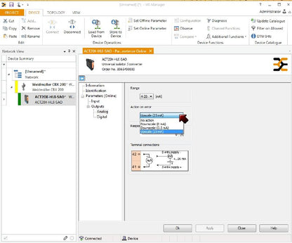 8965490000 - Safe Analog Signal Isolator for Hazardous Areas