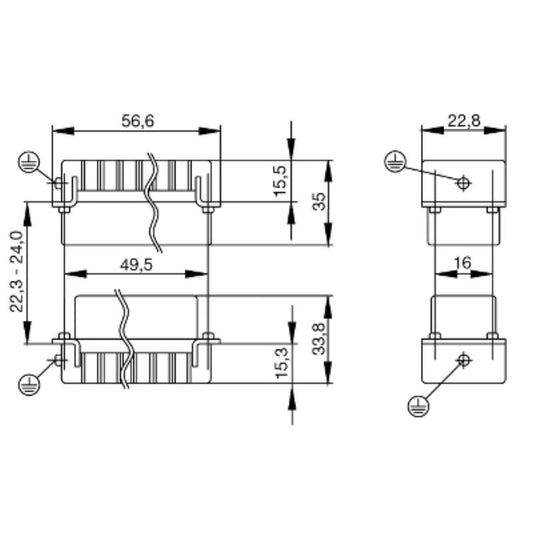 1650660000 - 15-Pole Crimp Female Connector, 250V, UL Certified