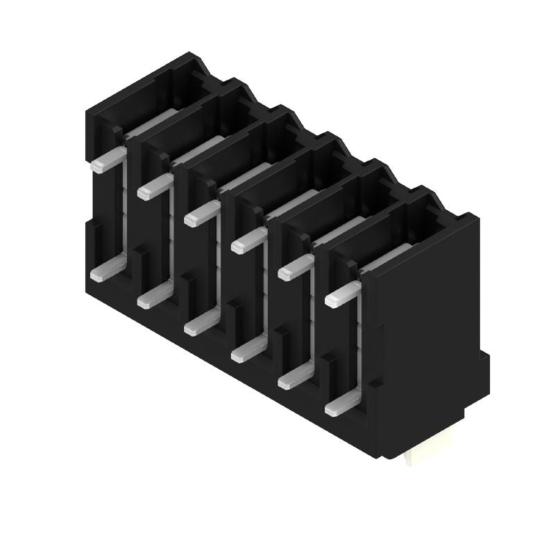 1870590000 - 3.50mm 6-Pole PCB Terminals, Black with 1.5mm Solder Pins  (Pack of 25)