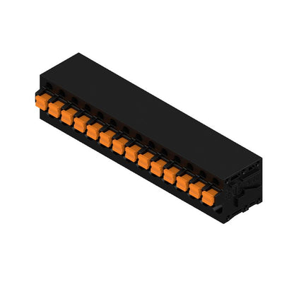 1424910000 - 14-Pole Black PCB Terminal, 90° Angle, 3.5mm Pin  (Pack of 20)