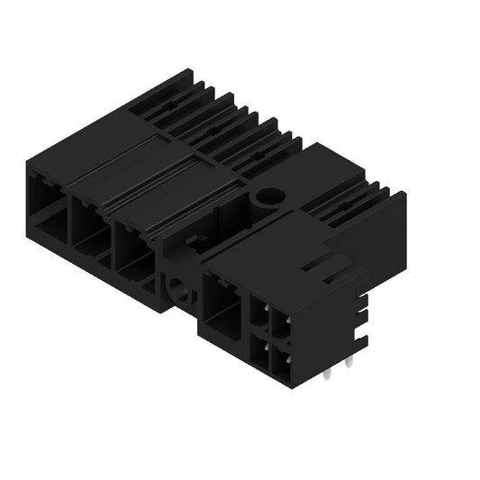2035670000 - 4-Pole 7.62mm Black PCB Connector with 90° Flange  (Pack of 36)