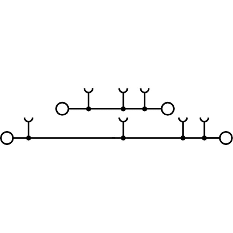 2938210000 - Dark Blue 2.5mm² Modular Terminal with 4 Connections  (Pack of 50)