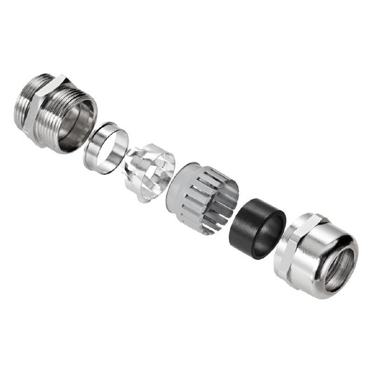 2435160000 - Brass EMC Cable Gland for 7.5-14mm Cables, IP68 Rated  (Pack of 50)