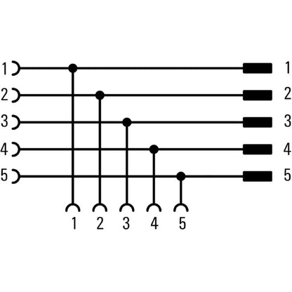 1009370000 - M12 Y Connector, RoHS Compliant, 24.64g, 0.8-1.2 Nm