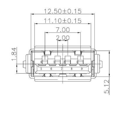 1549730000 - 5 Gbps USB 3.0 PCB Connector with 8 Poles  (Pack of 500)