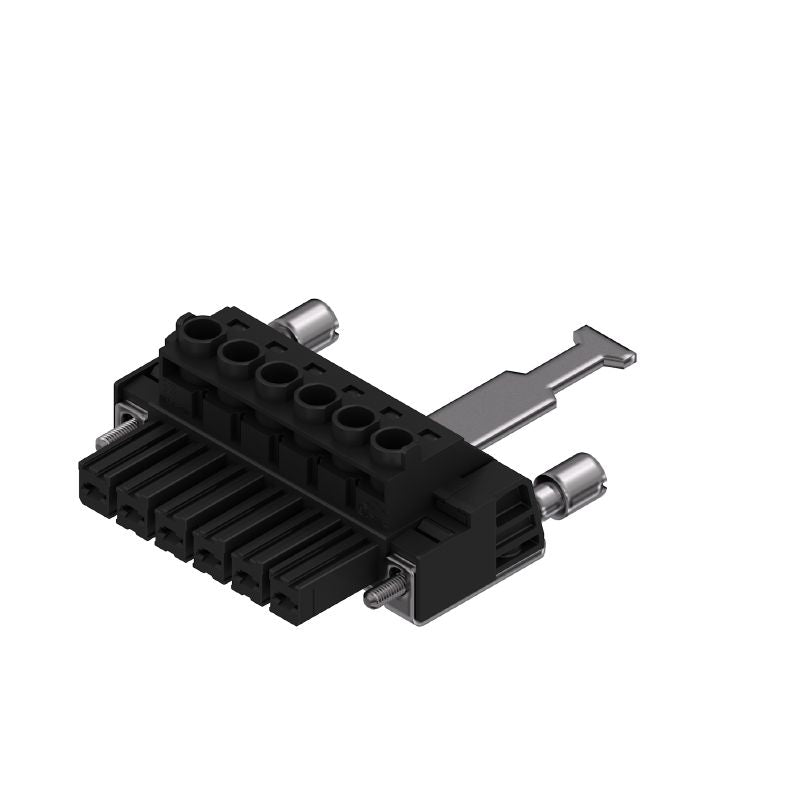 1933370000 - 7.62mm 6-Pole Female PCB Connector with 180° Clamping  (Pack of 25)