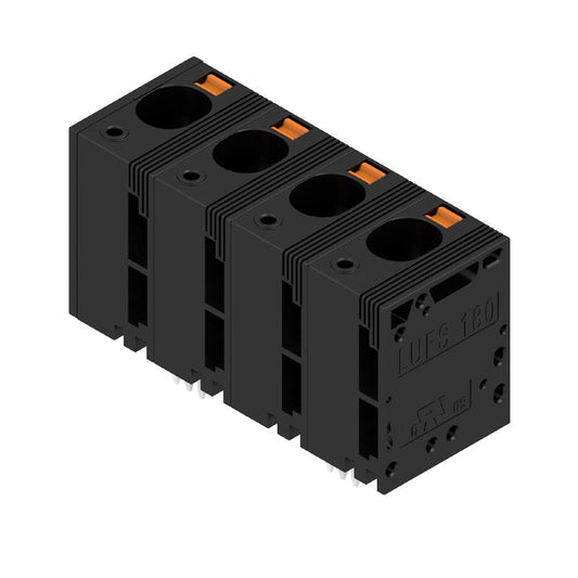 2492230000 - 15mm Pitch Black PCB Terminal Block, 4 Poles, 180° Outlet  (Pack of 25)