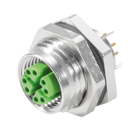 1427670000 - M12 PCB Plug-In Connector, Cat.6A, IP67 Rated  (Pack of 10)