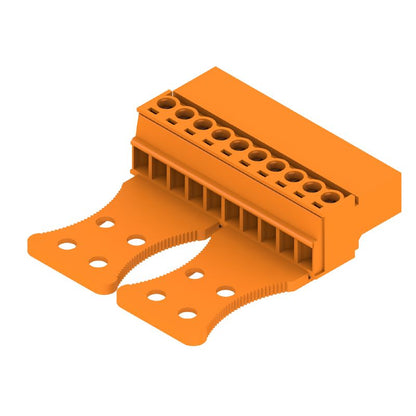 1237080000 - 3.81mm Male PCB Connector with 10 Poles at 180° Angle  (Pack of 50)