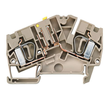 1023830000 - ZTR 6-2 32A Tension-Clamp Terminal, 50mm Depth, Dark Beige  (Pack of 50)