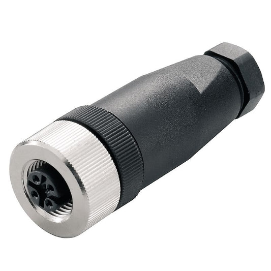 9457240000 - M12 Field Attachable Connector, IP67, A-Coded, 4-6mm Cable