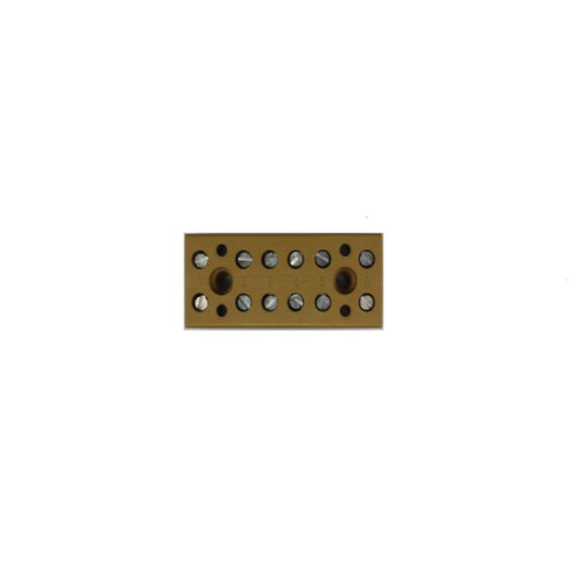 0625220000 - 12-Connection 4mm² Terminal Strip, Yellow, 32A, 400V  (Pack of 50)
