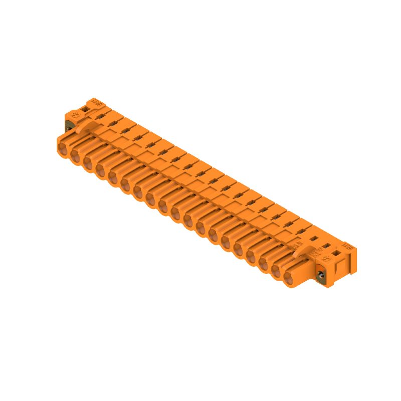 1843920000 - 5.08mm THT Female Header Connector, 19 Poles, Orange  (Pack of 12)