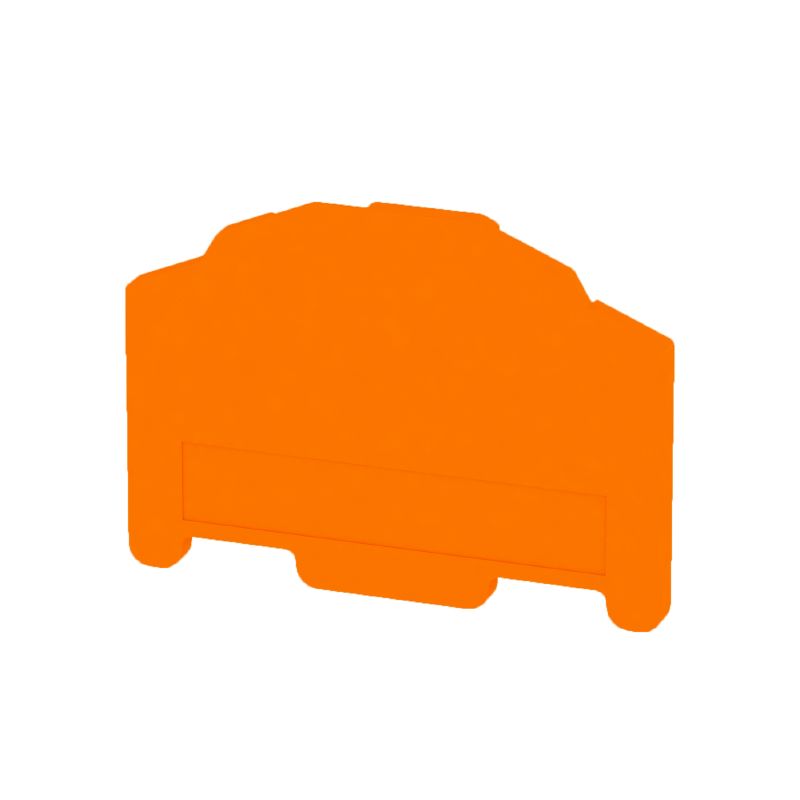 1706130000 - Orange Snap-On End Plate for Easy Direct Mounting  (Pack of 50)