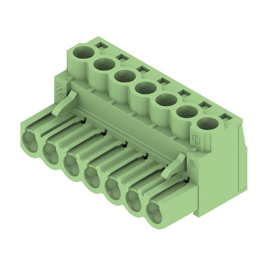 1205020000 - 7-Pole 5.00mm Female PCB Connector with 180° Clamp  (Pack of 48)