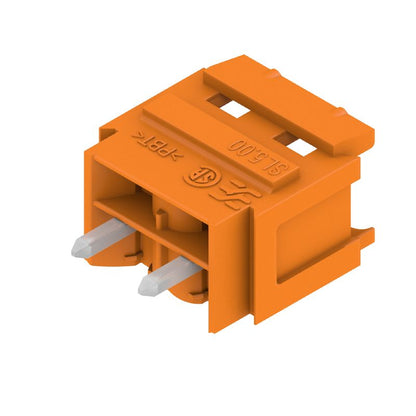 1581780000 - 5.00mm Orange PCB Plug-in Connector, 180° Male Header  (Pack of 100)