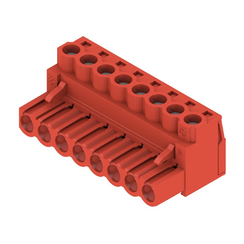 1475810000 - 8-Pole 5.08mm Female PCB Connector, 180° Clamping Design  (Pack of 42)