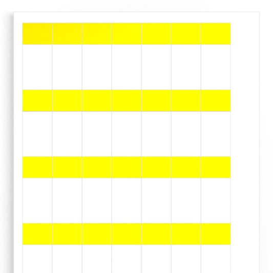 1768390000 - Yellow 25.4mm x 57mm Laser Marking Labels, 10-Pack  (Pack of 10)