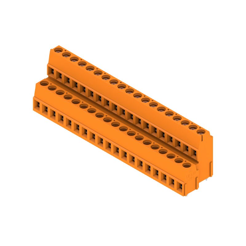1769020000 - 5.08mm 38-Pole PCB Terminal Connector, 90° Angle, Orange  (Pack of 12)