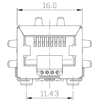 2564450000 - Durable RJ45 Transformer Jack with SMD Connections  (Pack of 220)