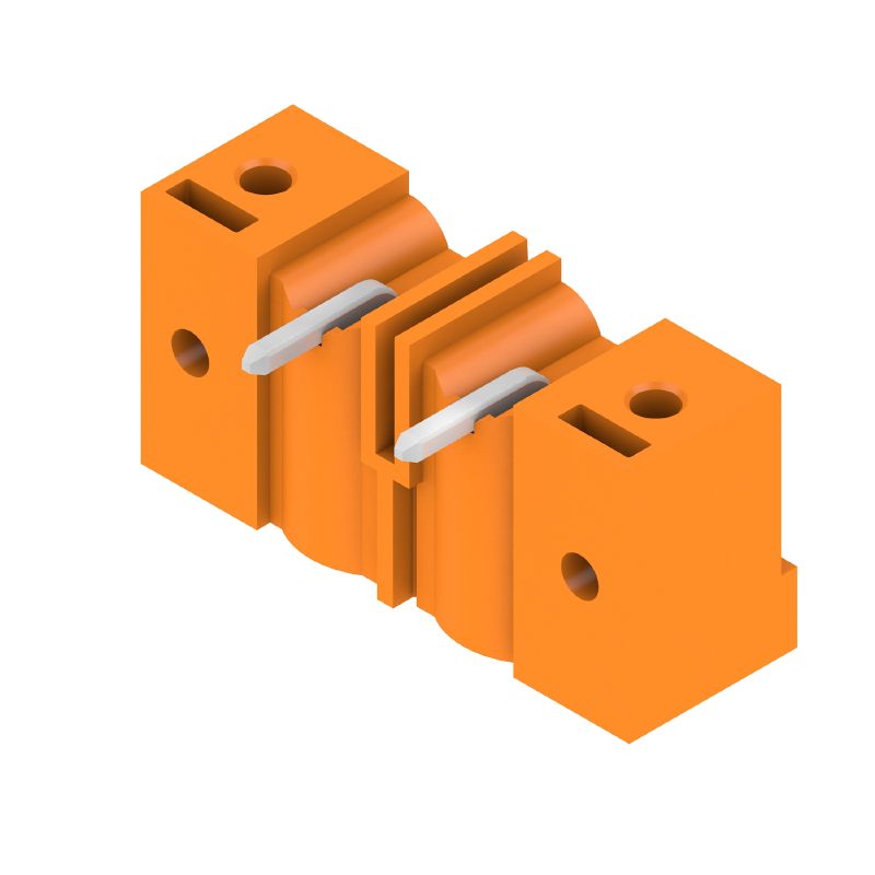 1026810000 - 2-Pole 90° PCB Connector, Orange Tinned Copper, 3.2mm Pins  (Pack of 72)