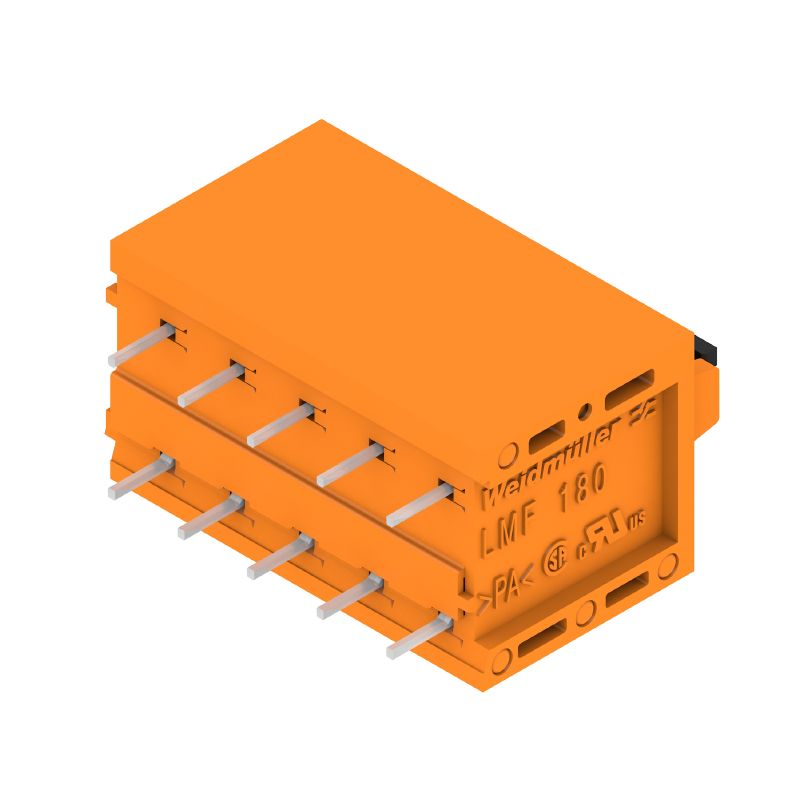1330210000 - 5-Pole PCB Terminal, 180° Angle, 3.5mm Pins, Push-In Connection  (Pack of 55)