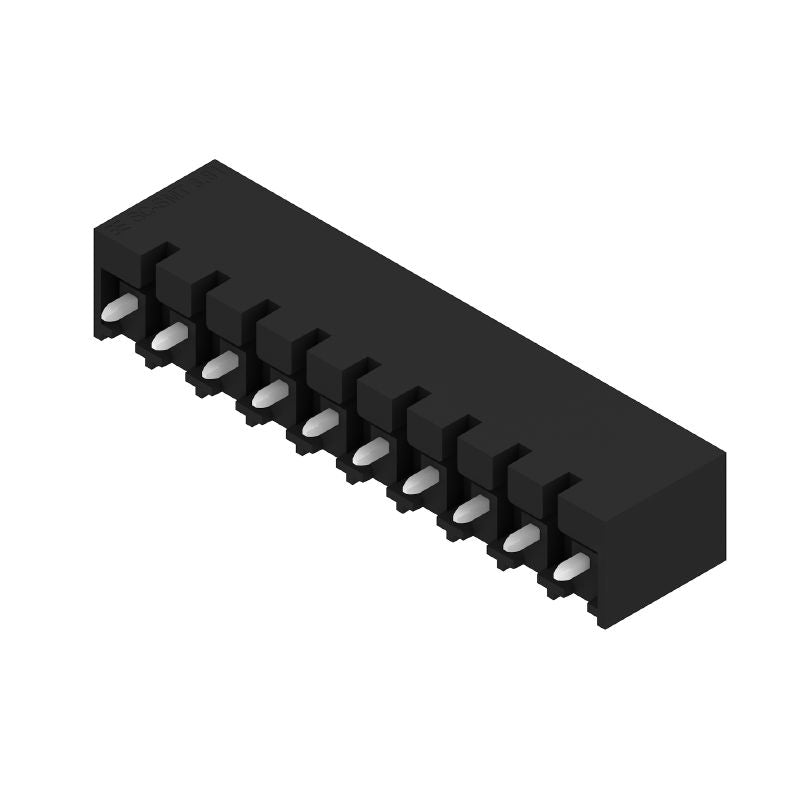 1863920000 - 3.81mm Black 10-Pole PCB Connector with 180° Elbow  (Pack of 50)