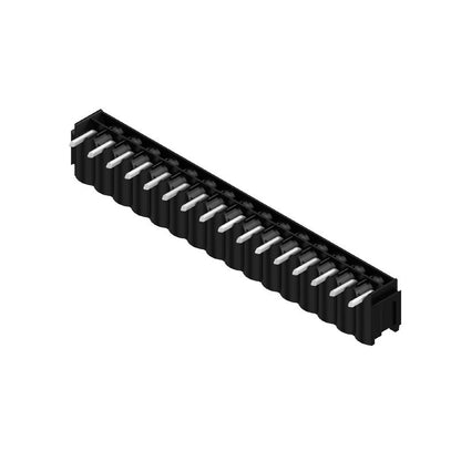 1228150000 - Gold-Plated 5mm PCB Connector with 90° Elbow, Black Box  (Pack of 50)