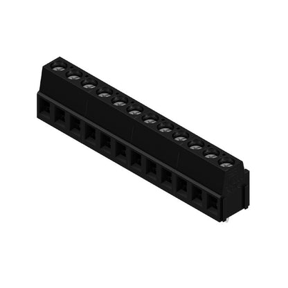 9994000000 - 5.08mm 12-Pole PCB Terminal, 90° Angle, Tinned Black Finish  (Pack of 30)