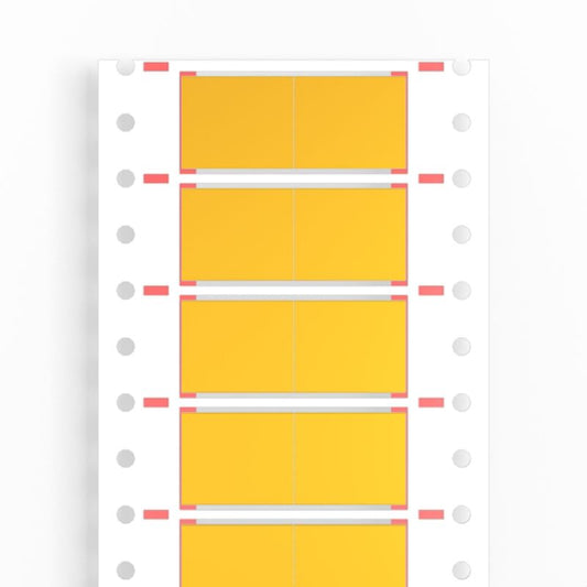 1962010000 - Yellow Cable Marker for 8-11mm, RoHS Compliant, Thermal Printer Compatible  (Pack of 3000)