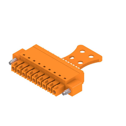 1236010000 - 9-Pole PCB Female Connector, 180° Orientation, Push-In Style  (Pack of 50)