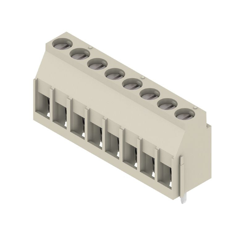 1922950000 - 5mm PCB Terminals, 8 Poles, Tin-Plated, Pebble Grey  (Pack of 42)