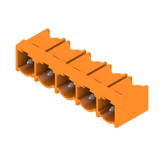 1980400000 - 7.62mm Male PCB Connector with 5 Poles, Orange Finish  (Pack of 50)