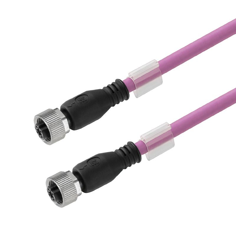 2455991000 - 10m Shielded M12 Connecting Line, 5 Poles, Halogen-Free