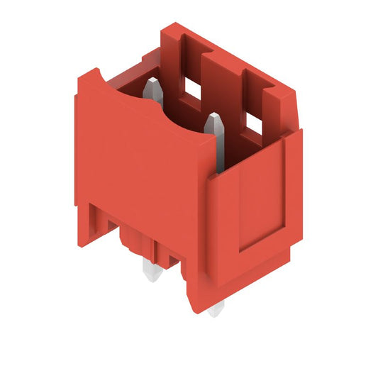 2496280000 - 5.08mm Red PCB Plug-In Connector with 180° Elbow  (Pack of 100)