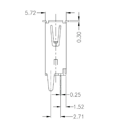 2563730000 - OMNIMATE USB 2.0 Connector, 180° Angle, 480 Mbps, 4 Poles  (Pack of 100)