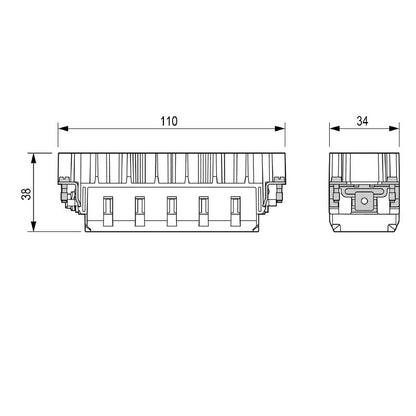 3023980000 - HDC HEE 46 MP Male Insert, 111mm Depth, RoHS Compliant