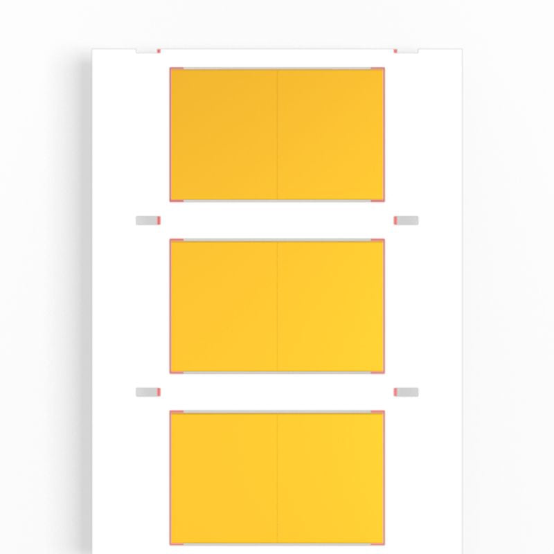 2437760000 - Yellow Cable Markers 25.4x30.9mm, 800 Pack, RoHS Compliant  (Pack of 800)