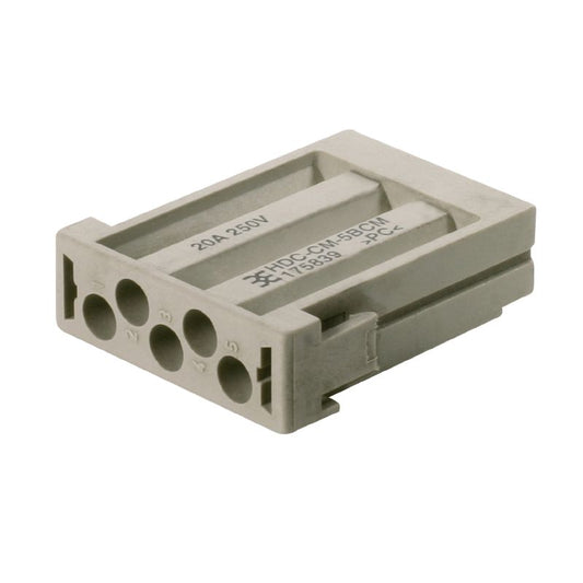 1758390000 - Heavy-Duty HDC Female Connector, 20A, 250V, Polycarbonate  (Pack of 10)