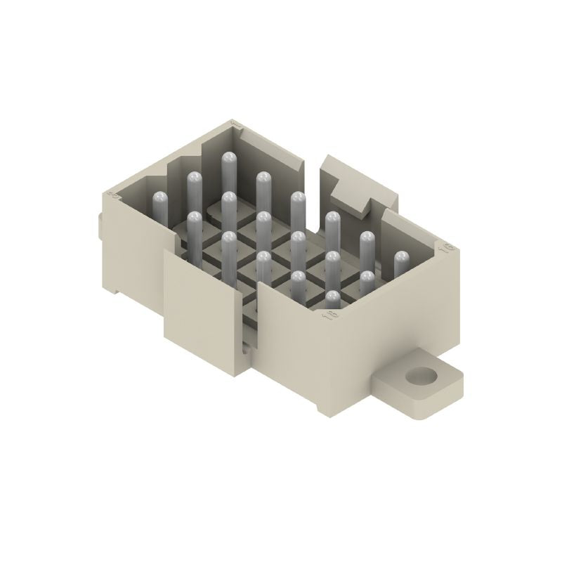 1444900000 - 5mm Pitch 18-Pole PCB Connector with Flange, Pebble Grey  (Pack of 25)