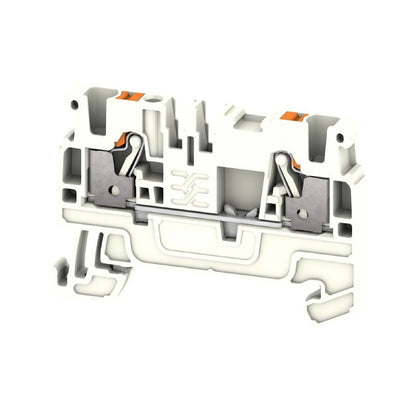 2690460000 - White PUSH IN Earth Terminal Block for 2.5 mm² Wires  (Pack of 50)