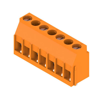 2613400000 - 10mm Pitch 4-Pole PCB Terminal, Tinned Solder Pin, Orange  (Pack of 50)