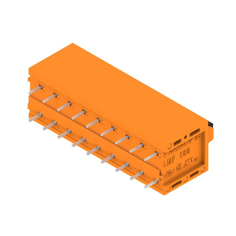 1330250000 - 5.00mm Orange PCB Terminal, 9 Poles, 180° Angle  (Pack of 30)