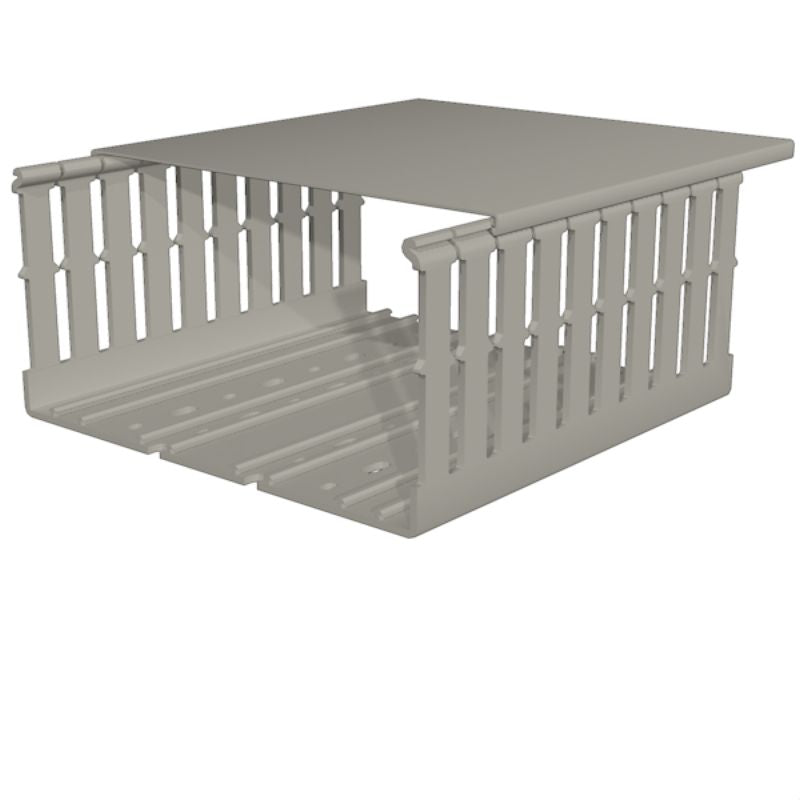 2589040000 - 100mm x 200mm PVC Cable Duct, 2000mm Length  (Pack of 8)