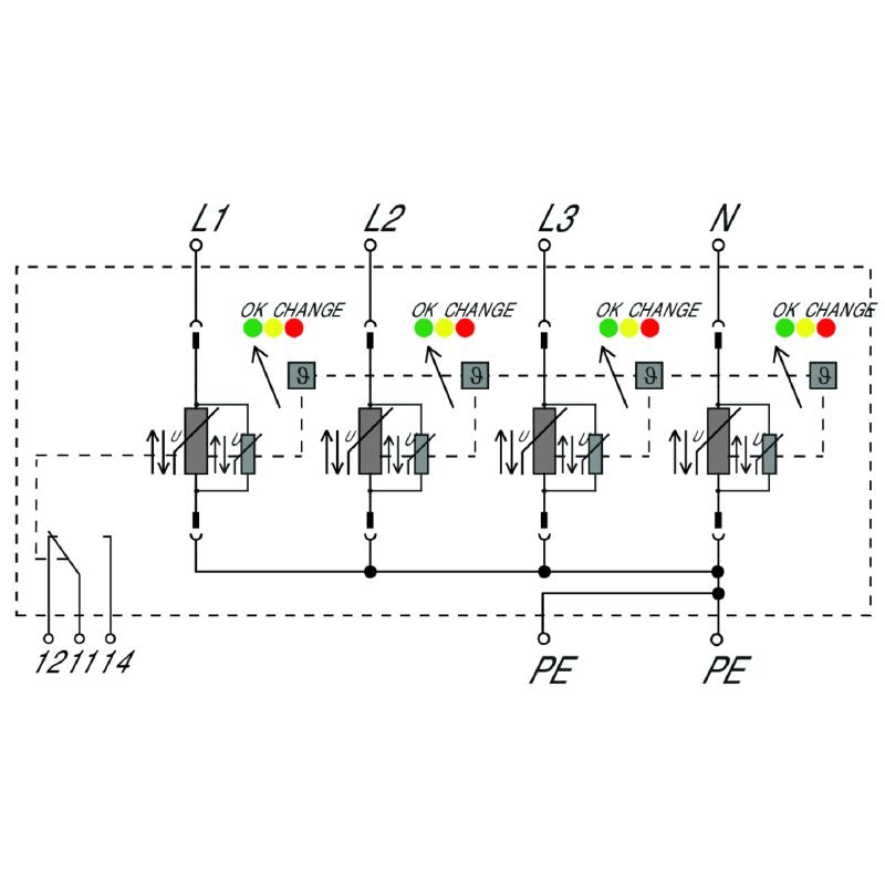 2639370000 - Surge Arrester with Remote Contact for Low Voltage Protection