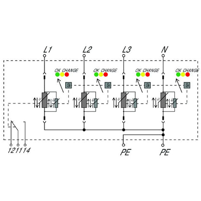 2639370000 - Surge Arrester with Remote Contact for Low Voltage Protection